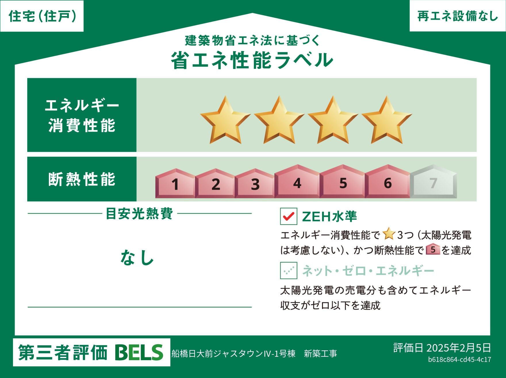1号棟　省エネ性能ラベル