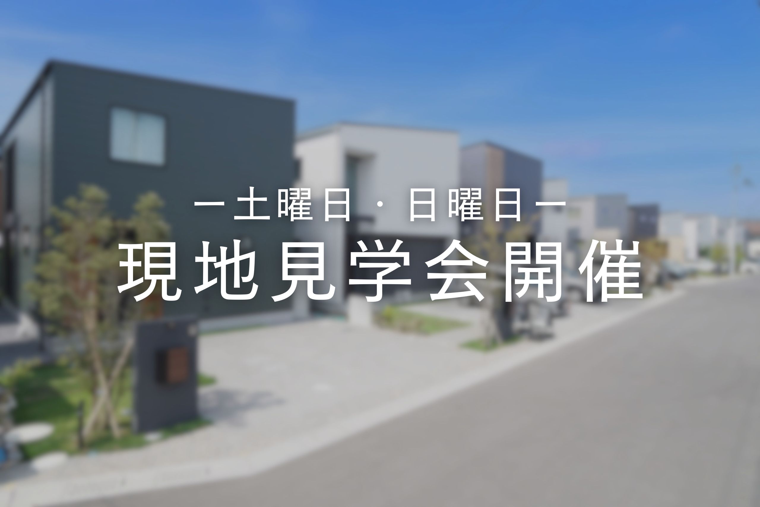 【週末現地見学会開催】