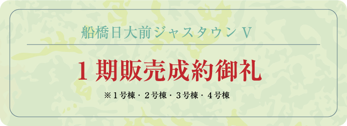1期販売成約御礼