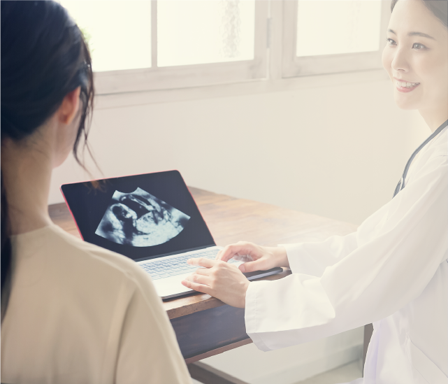 はじめての妊娠も安心のサポート体制