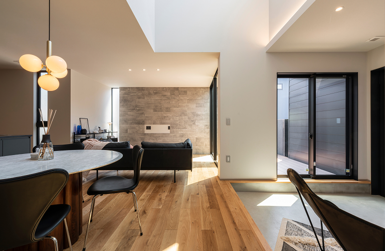 ガレージハウスの施工例