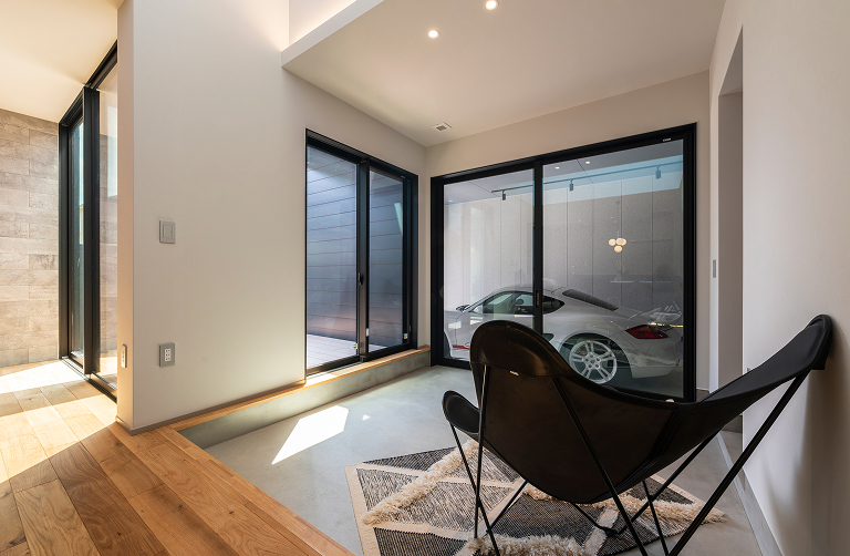 ガレージハウスの施工例