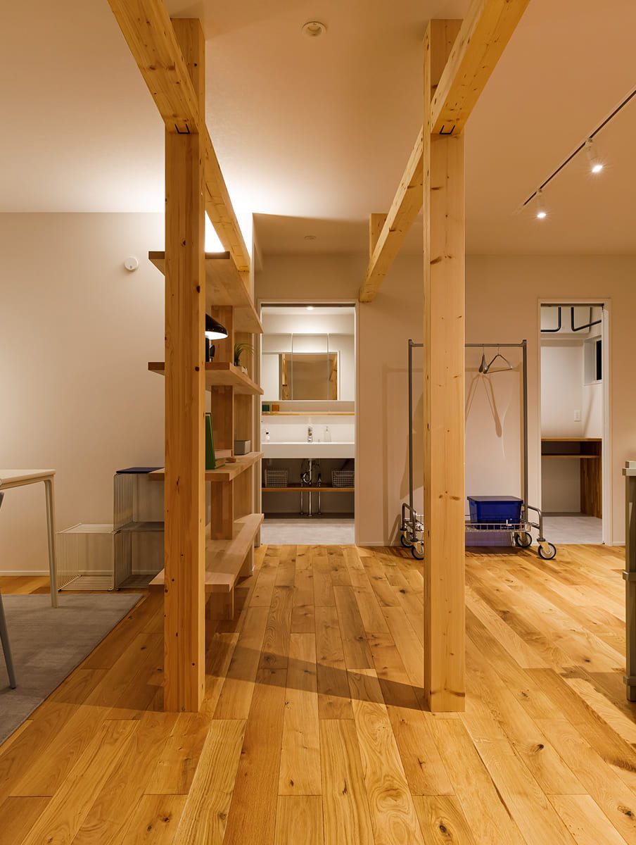 暮らしに合わせて変化する可変空間