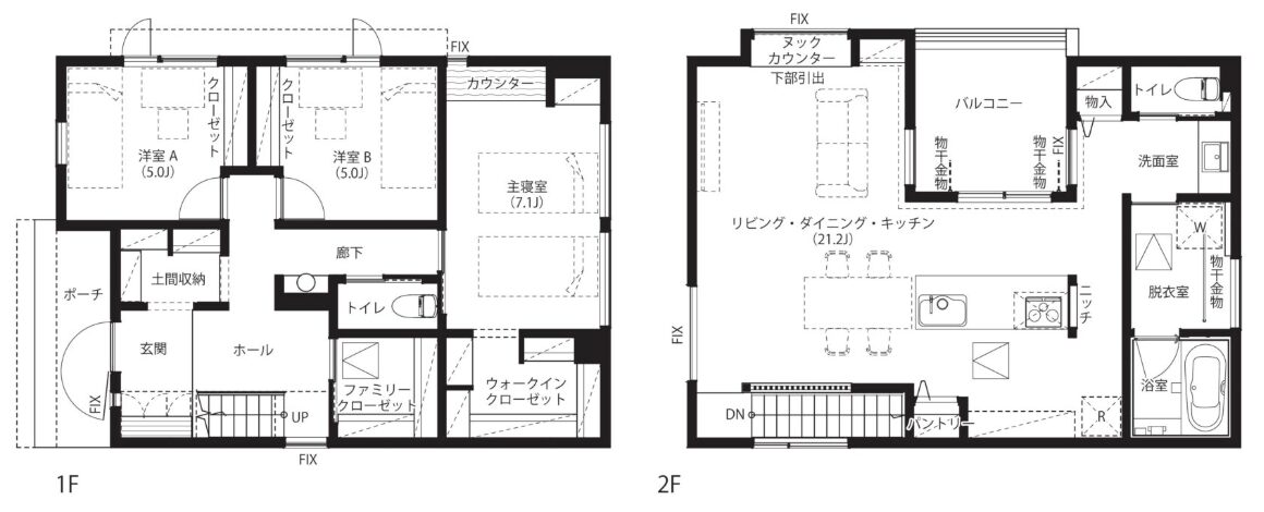 リビング階段の間取り事例|千葉『木ここち家ラボ』