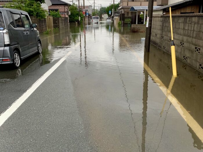 床上浸水
