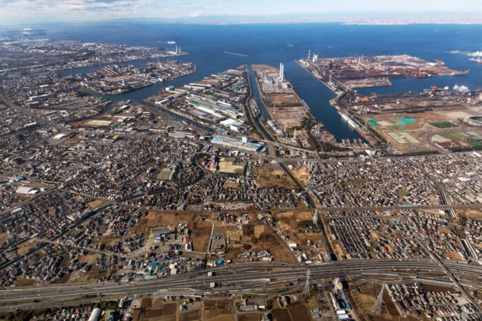 千葉市中央区の埋立地